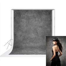 UrcTepics 8x10 ft Grey Photo Backdrop for Photography, No Stand