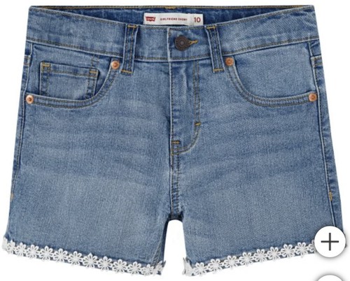 Levi Youth Lot of 2 Denim Short Light Blue & Floral Size 12 OR 14 NWT - Picture 13 of 24