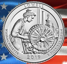 2019 P Lowell 🧵 National Historical Park Quarter Uncirculated Coin 🏭