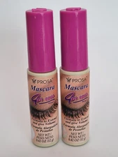 2 PACK! Prosa Mascara 4 in 1 - Treatment & Growth, Extend & Volume Black Mascara