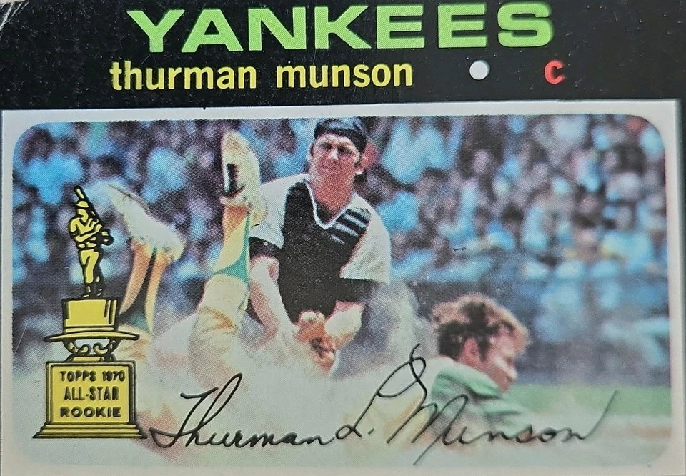 Topps #5 Thurman Munson 1971 Foto 2 de 2