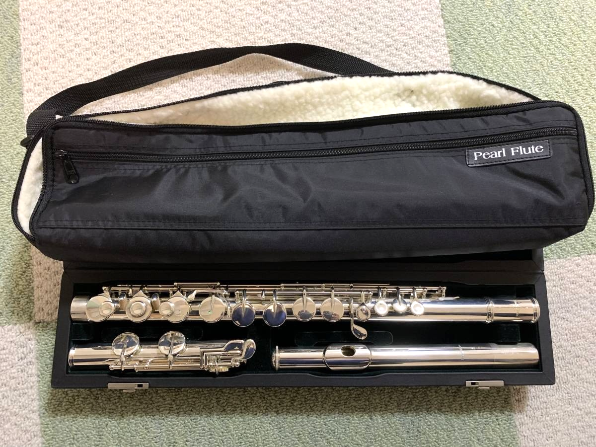 Pearl PFA-207ES Alto Flute Solid Silver Body Ag925 G-Foot Used 