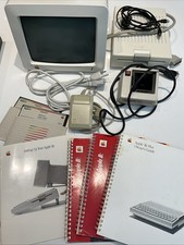 Working Apple IIc 2c Screen  Stand With External Floppy Drive