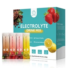 Hydration Electrolytes Powder Packets - Liquid Replenisher & Recovery Drink