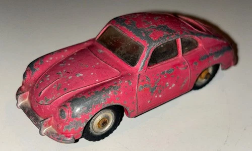 Dinky Vintage Porsche Coupe 356a #182 Made In England Red Original