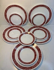 Set of 11 Corelle Bandhani (5) Dinner Plates (6) Bread/Dessert Plates NOS Unused