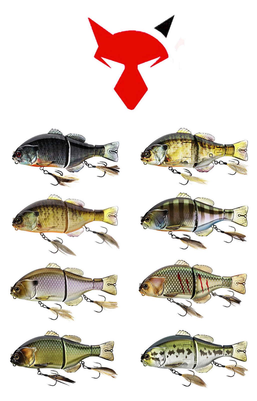 jackall gantarel jointed swimbait 6 1/4" (16 cm) select colors