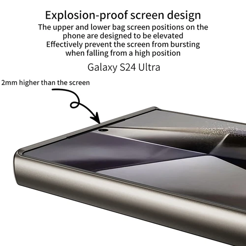 Funda protectora para móvil Samsung S24 Ultra delgada GKK metal textura mate PC - Imagen 6 de 14