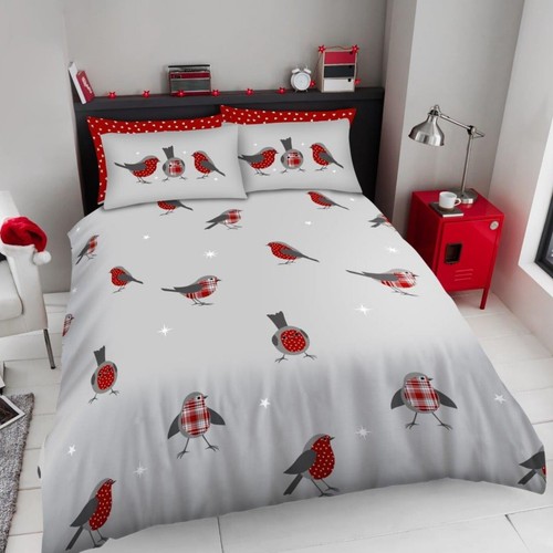 BIRDS & FLOWER DUVET COVER SET QUILT REVERSIBLE BEDDING & PILLOW CASE ALL SIZE - Picture 89 of 99