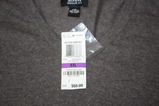 NWT Alfani Men  s XXL V-Neck Sweater Wet Sand Pullover Tan Beige Knit 60 MSRP