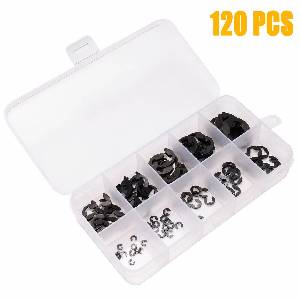 1.5-10mm Sicherungsring Befestigung Aussen Rückhalte Edelstahl E-Clip Sicher - Bild 4 von 4