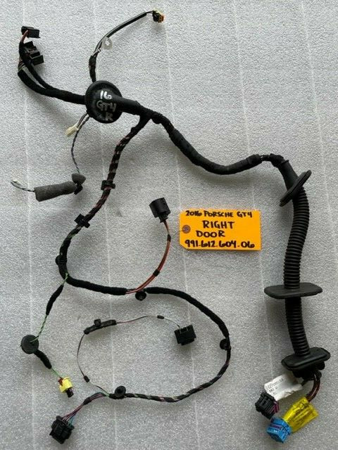 16 PORSCHE CAYMAN GT4 3.8 718 981 991 OEM RIGHT DOOR WIRING