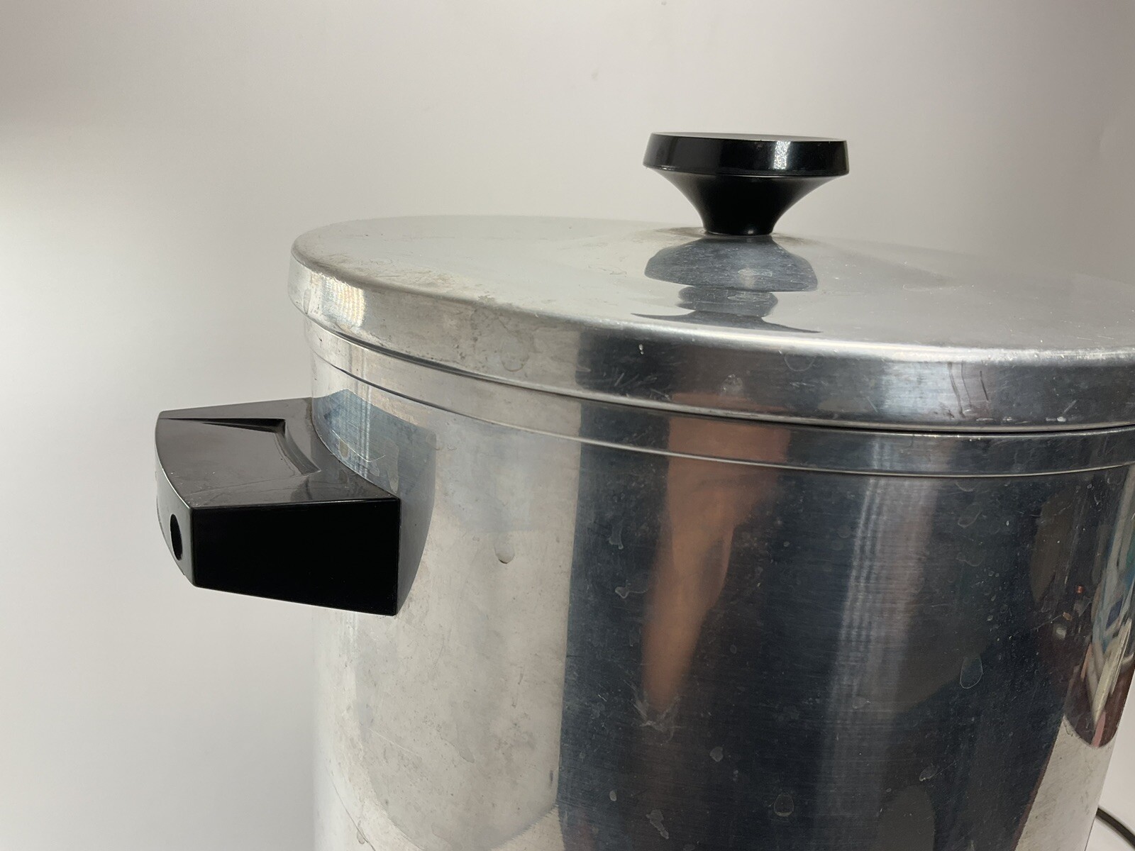 Aluminum 30 Cup General Electric Coffee Maker Pot Percolator W/ Cord Vintage