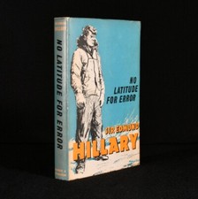 1961 No Latitude For Error E Hillary First Edition First Impression