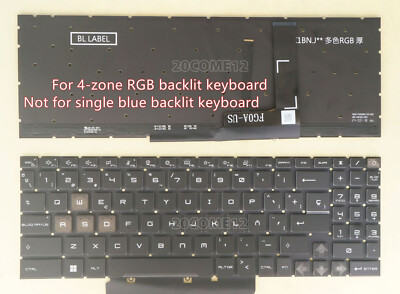 New For MSI Bravo 15 C7VFK C7VEK C7VFKP keyboard RGB backlit Spanish Teclado