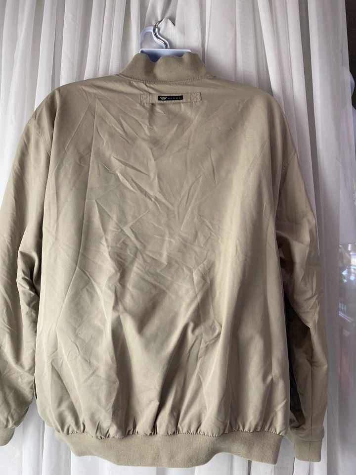 Pulôver Wedge Golf & Beyond masculino XL reversível 1/4 zíper bronzeado e preto - Imagem 4 de 4