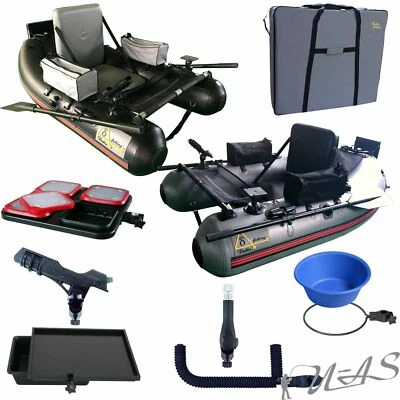 DELTA FISHING Luxus Belly Boat 0,9mm PVC Top Ausstattung & Zubehör Auswahl Sha