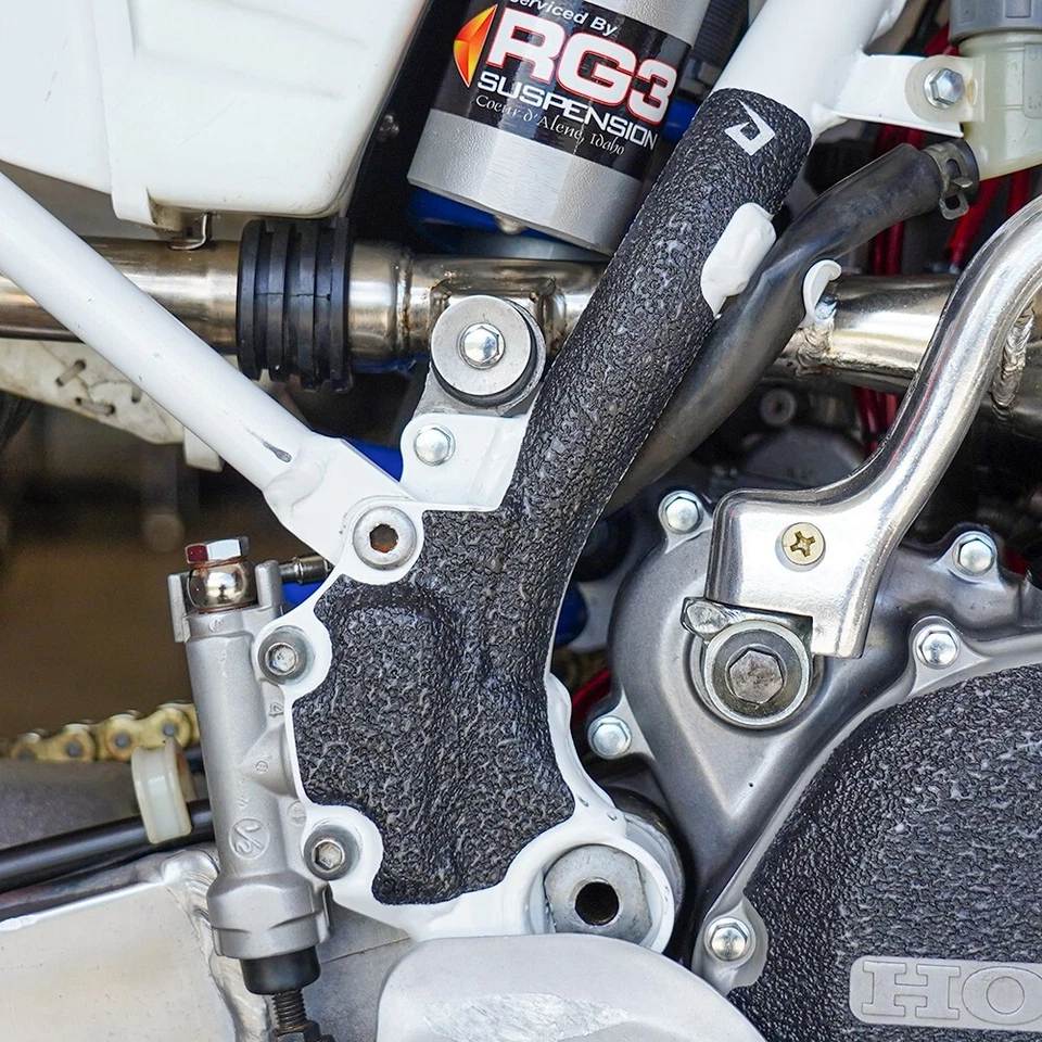 Protectores de cuadro negros Honda CR250 1992-1996 protectores de cinta de agarre CR 250 CR250R 250R Foto 2 de 4