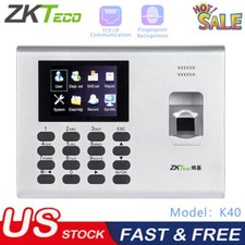 ZKteco K40 Access Control TCP/IP Clock Biometric Fingerprint Time Attendance US