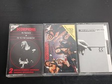Lot of 3 Scorpions Rare In Trance / Fly To The Rainbow Cassette Tapes Live Rock