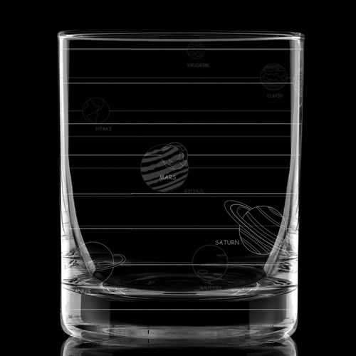 SOLAR SYSTEM Whiskey Glass - Picture 3 of 4