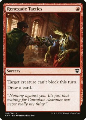 4 Renegade Tactics 4x x4 - NM - Commander Legends - SPARROW MAGIC