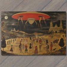 Art Print Alien God Civilization Religious Deity Ceremony Sacred Ritual Spaceshi