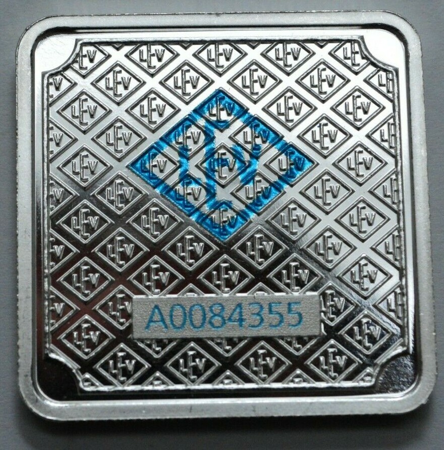Geiger Edelmetalle 1 Oz 999 Silver Square Bar w/ Serial