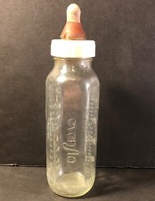 EVENFLO Glass Baby Baby w/ Nipple 8 Oz. / 240 CM Made in USA FREE SHIPPING