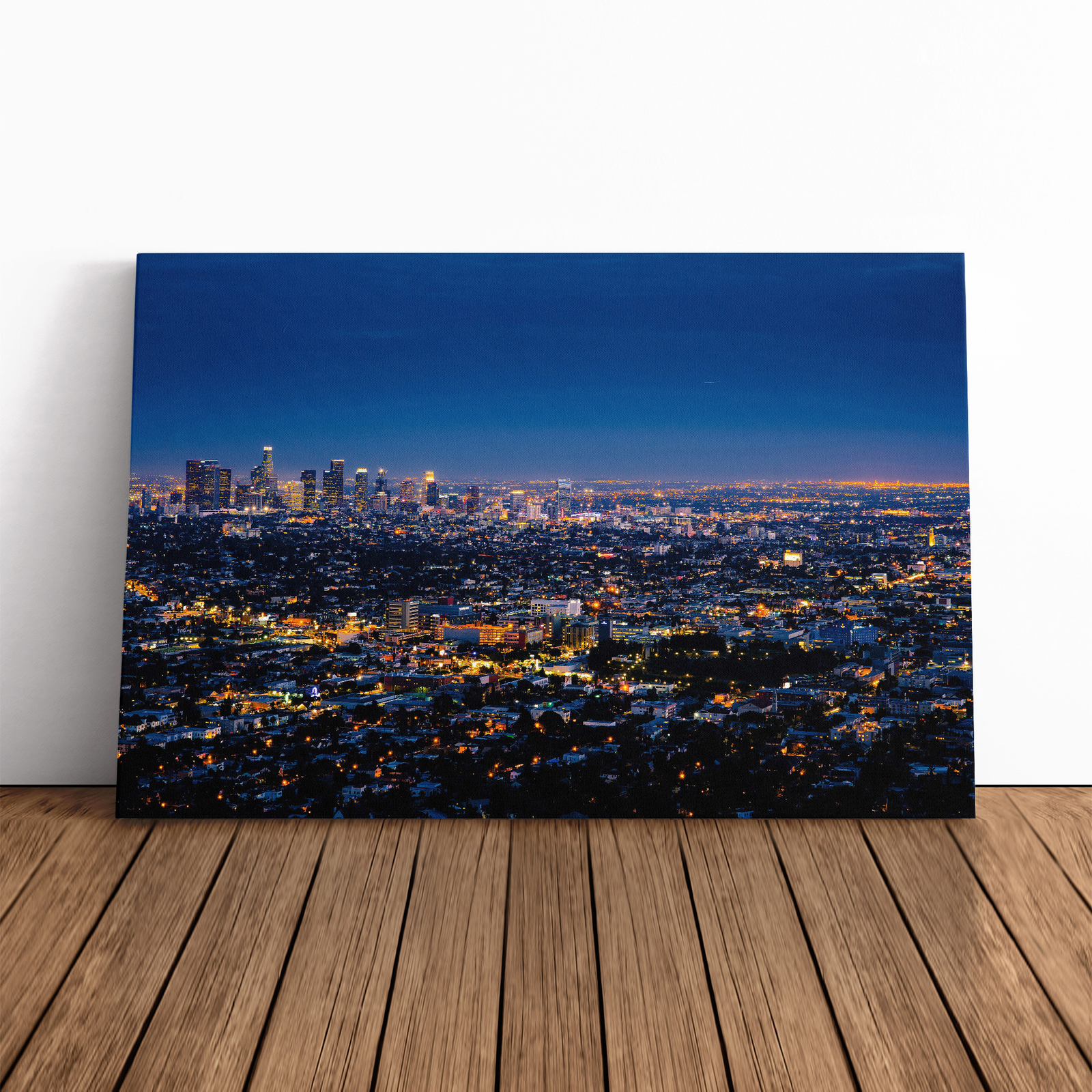 City La Los Angeles Skyline Canvas Wall Art Print Framed Picture Home