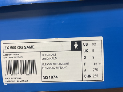 Adidas Shark Kyary Pamyu Pamyu Model Sneaker ZX 500 OG SAME US9.5