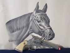 Hubley cap gun toy short nose pistol revolver country western Made in The U.S.A