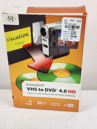 VHS to DVD 4.0 HD Video Converter USB 2.0 Software Set New Old Stock Honestech - 第 9/12 張圖片