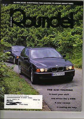 Roundel BMW Magazine March 1998 Issue 523i Touring on the Cover | eBay