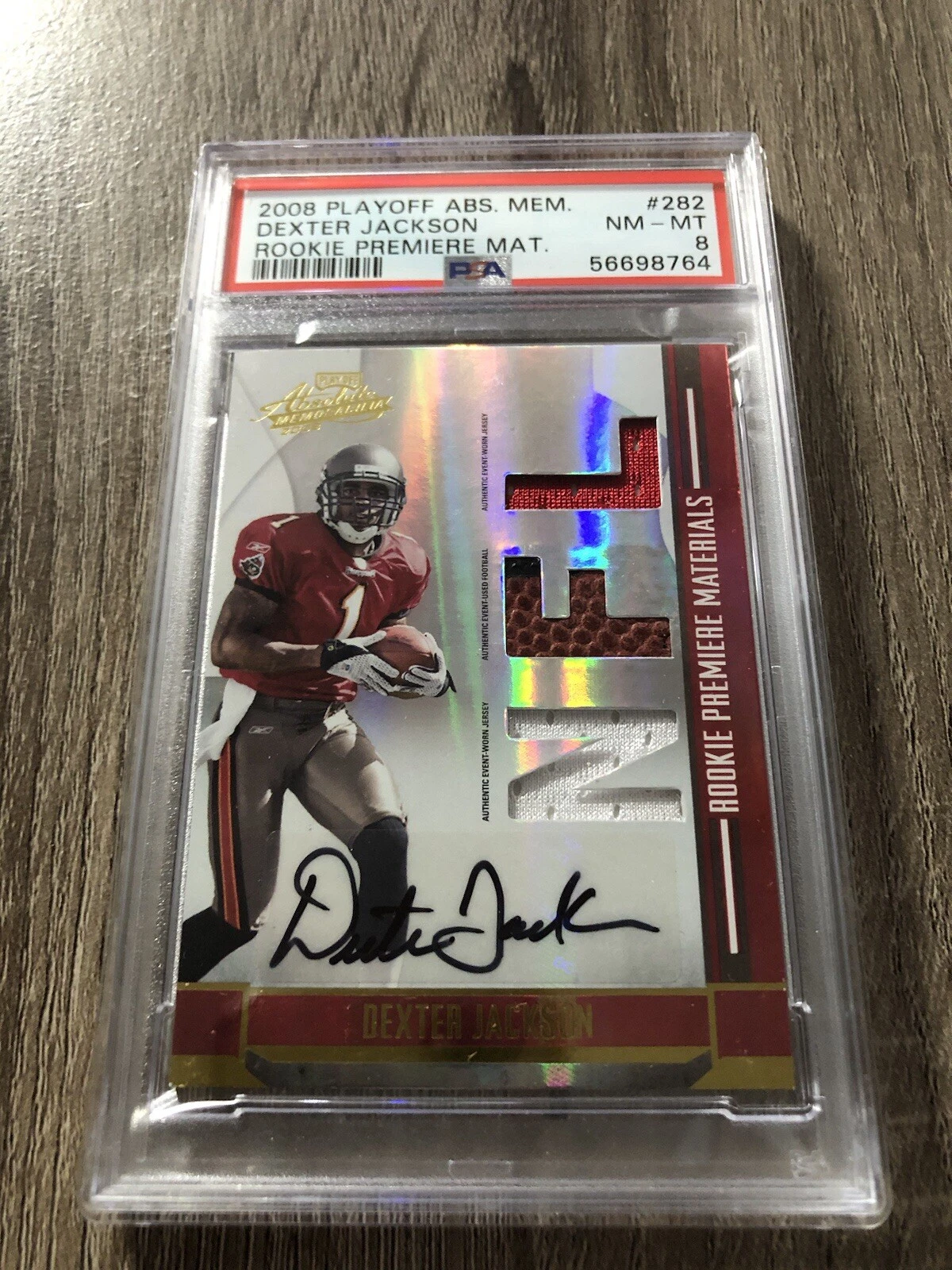 Dexter Jackson Playoff Absolute Memorabilia Rookie Premiere Materials #282 Base