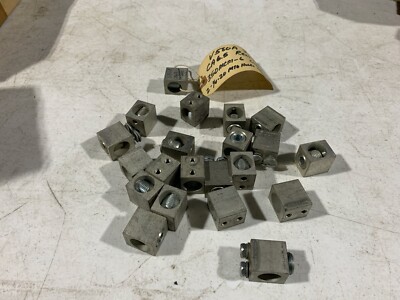 Lot of 21 ILSCO CA6.5 Rectangular Connectors Lugs 350MCM-6 CU-AL 2-1/4-20, used?