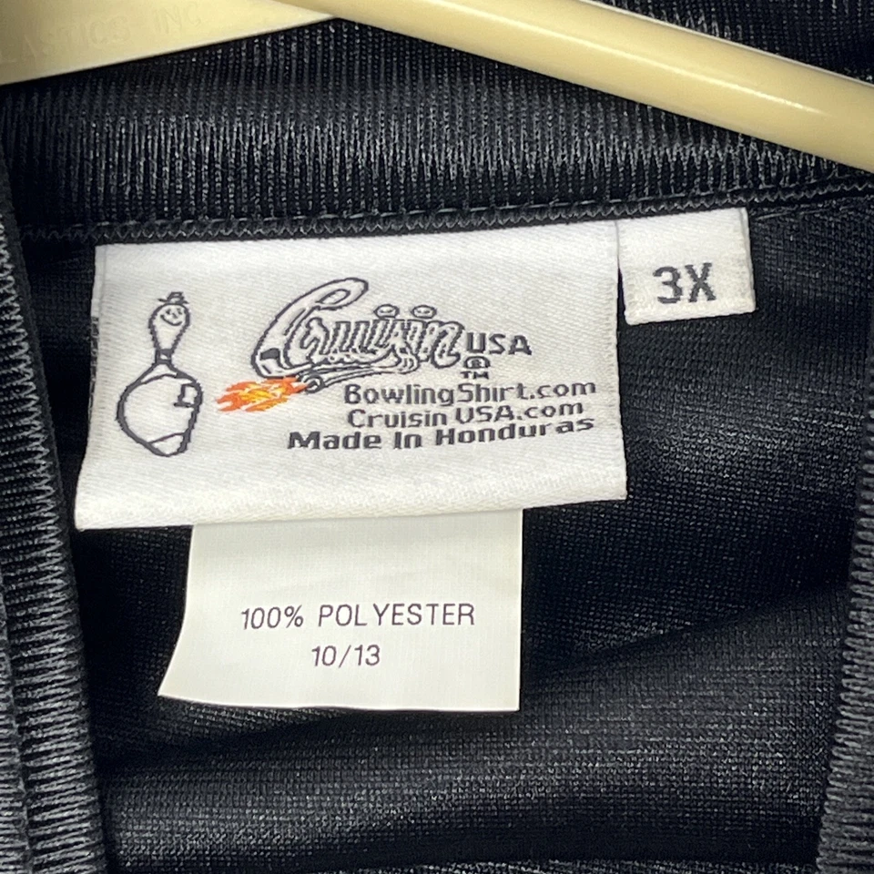 CRUISIN USA 3XL Polo Negro Blanco Gato Casino Martini Foto 4 de 4