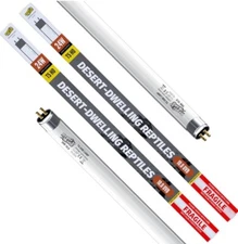 Repti King 2 Pack T5 UVB 10.0 Desert Reptiles Light 24W, 22” Fluorescent Light