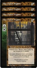The Final Nights x4 Kindred Most Wanted V:TES VTES Vampire CCG