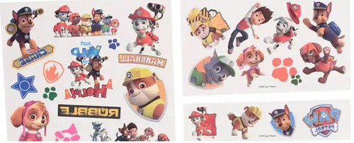 Paw Patrol Temporäre Tattoos Geburtstag Party Zubehör 25 Teile GEFÄLLIGKEITEN Hunde Chase + - Bild 1 von 2