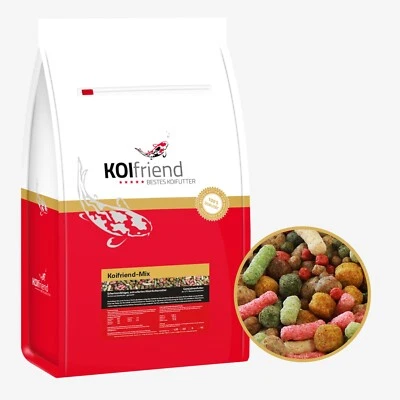 Koifutter Koifriend-Mix 10 kg 3-6 mm Futter Koi Teichsticks Fisch Spirulina