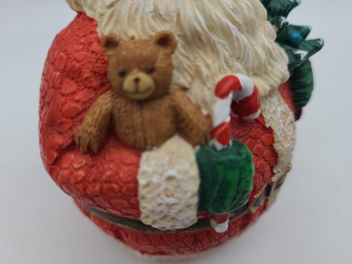 Legend Of St Nicholas Sculptstone Santa With Tree Figurine Statue Russ Berrie - Picture 8 of 10