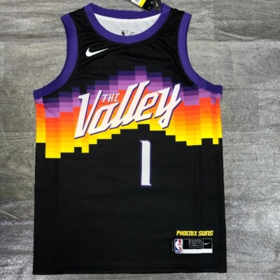 Devin Booker Phoenix Suns 2020-21 City Edition The Valley Black Jersey