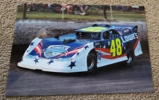 JIMMIE JOHNSON #48 LOWES LATE MODEL ON TRACK AT ELDORA 13X19 GLOSSY POSTER #W3