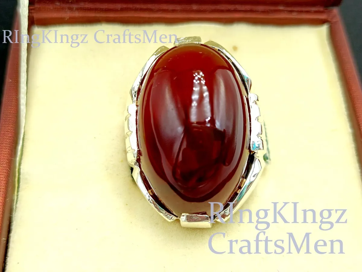 Aqeeq cheap ring ebay