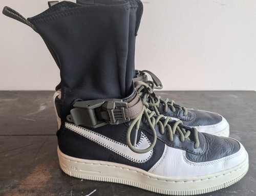 NIKE LAB x Acronym AIR FORCE 1 Downtown MEN Size 6 Shoes 649941-001 OLIVE GREEN - Picture 10 of 13