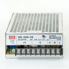One New MEAN WELL SE-200-36 36V 5.9A Switching Power Supply