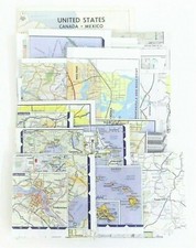 Junk Journal Ephemera Large Lot Unique/Vintage Over 30 Atlas Maps Pages Pieces