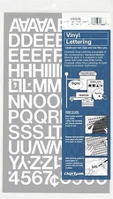 Chartpak Self-Adhesive Vinyl Capital Letters and Numbers, 3/4 Inches High, White