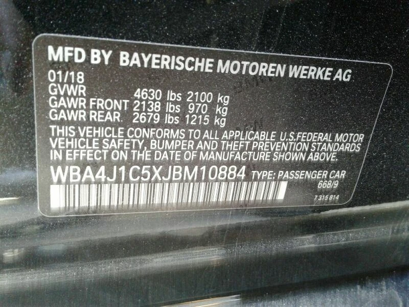 Automatic Transmission 8 Speed RWD Fits 17-18 BMW 230i 83316 Foto 4 de 4